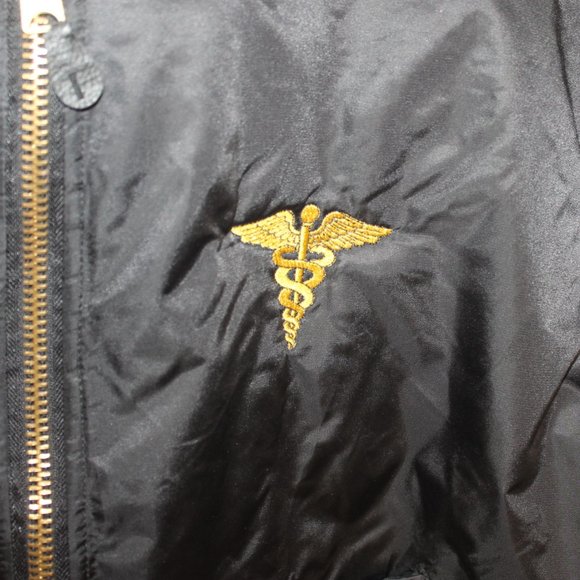 Rothco Reversible Intermediate Flyers Flight Bomber Jacket Mens 2XL Black USAF - Picture 11 of 13